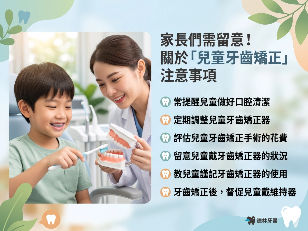 兒童牙齒矯正注意事項