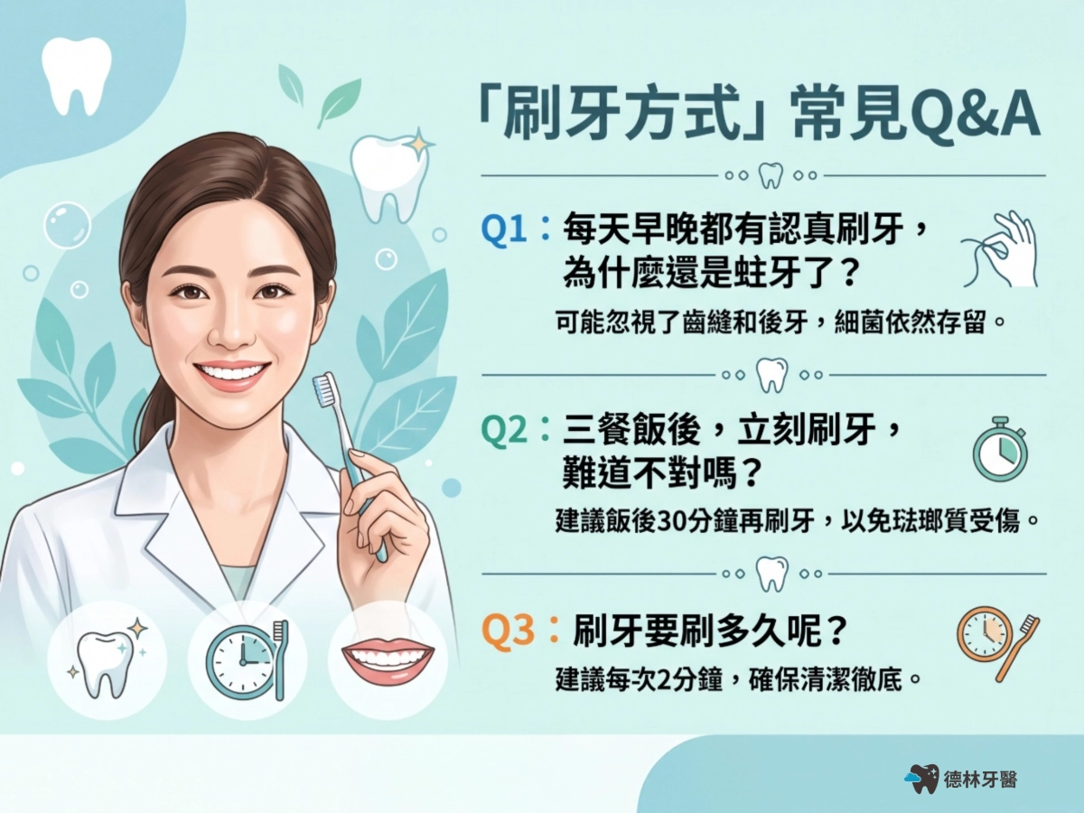 「刷牙方式」常見Q&A