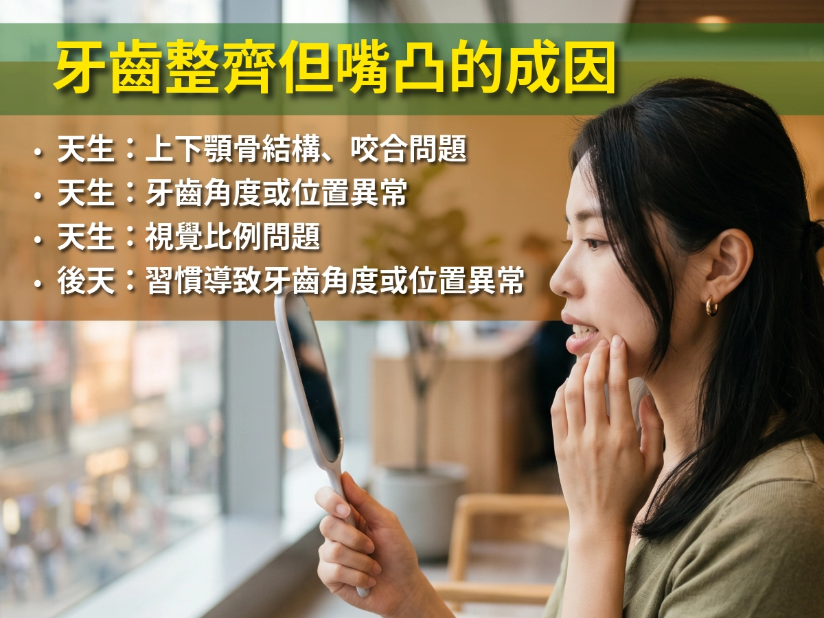 牙齒整齊但嘴凸的成因