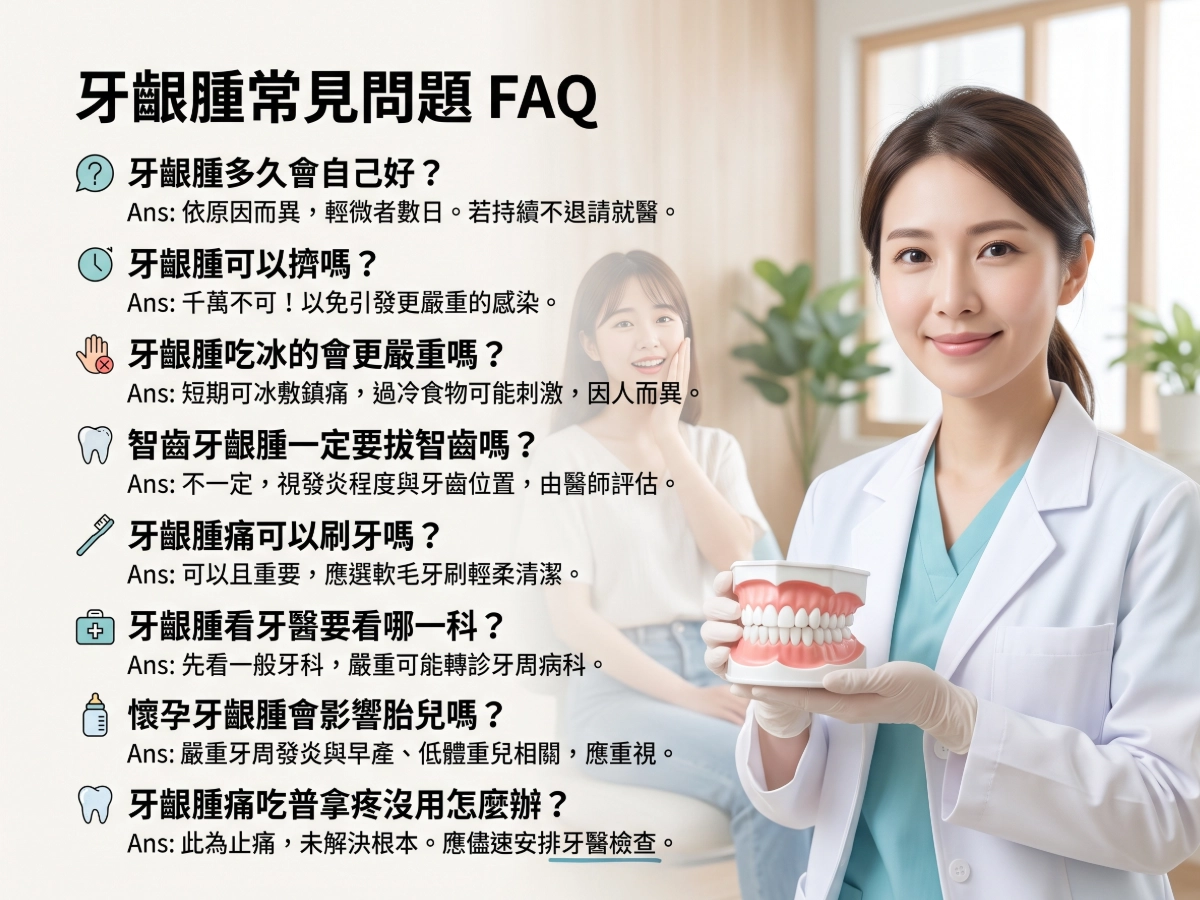 牙齦腫常見問題 FAQ