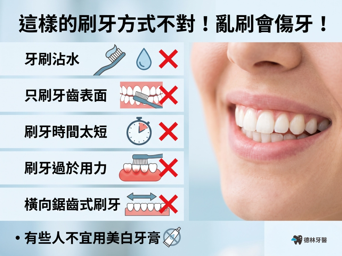 這樣的刷牙方式不對